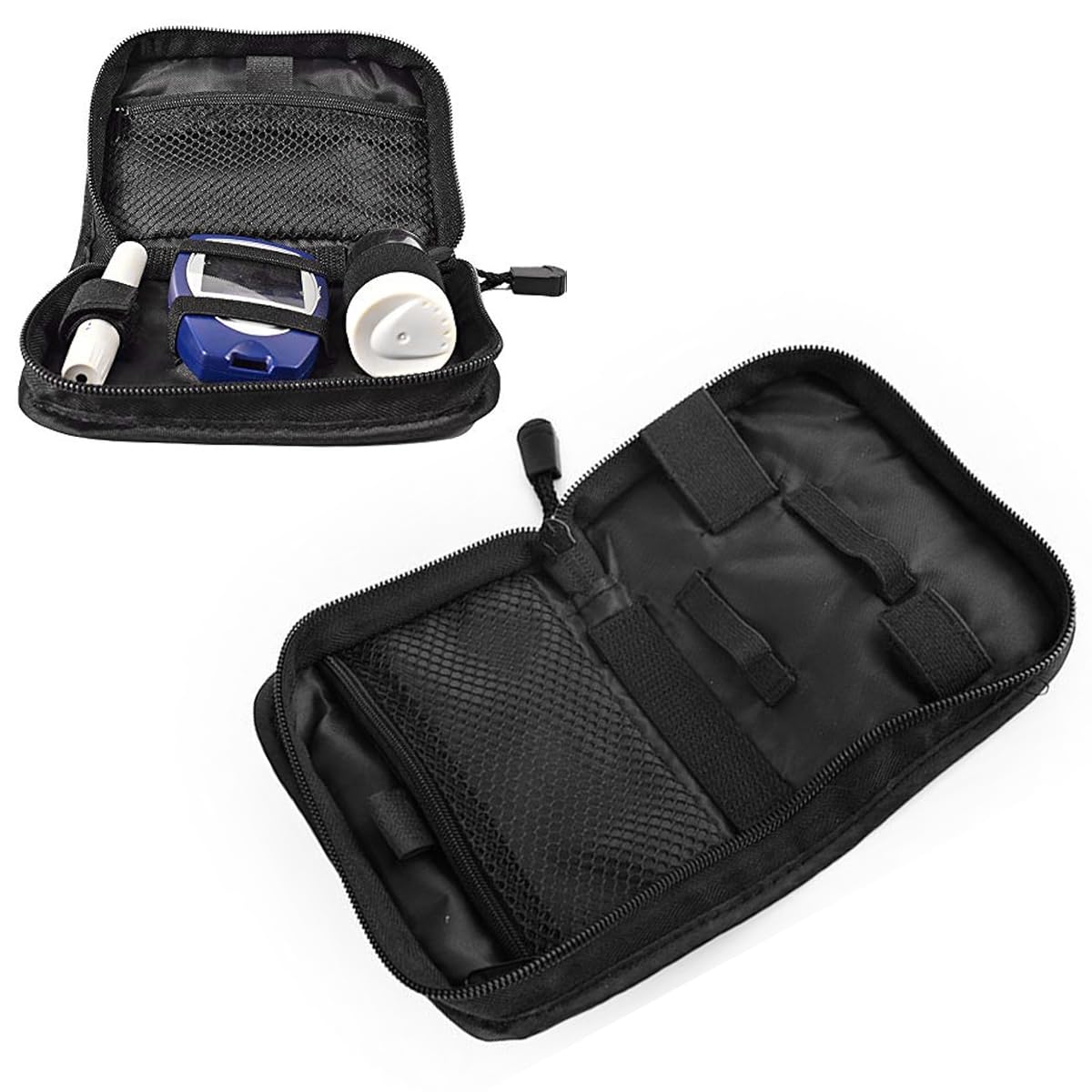 HANNEA Travel Glucose Meter Storage Bag, Zipper Pouch Insulin Storage Bag Travelling Oxford Cloth Gadget Organizer Insulin Storage Case Portable Travelling Accessories Travel Organizer HANNEA Travel Glucose Meter Storage Bag, Zipper Pouch Insulin Storage Bag Travelling Oxford Cloth Gadget Organizer Insulin Storage Case Portable Travelling Accessories Travel Organizer
